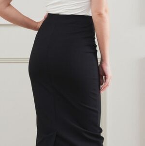Women's Black High-Waist Pencil Skirt - Sleek Workwear